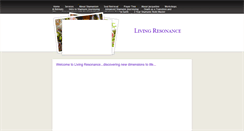 Desktop Screenshot of living-resonance.com