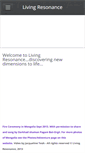Mobile Screenshot of living-resonance.com