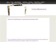 Tablet Screenshot of living-resonance.com
